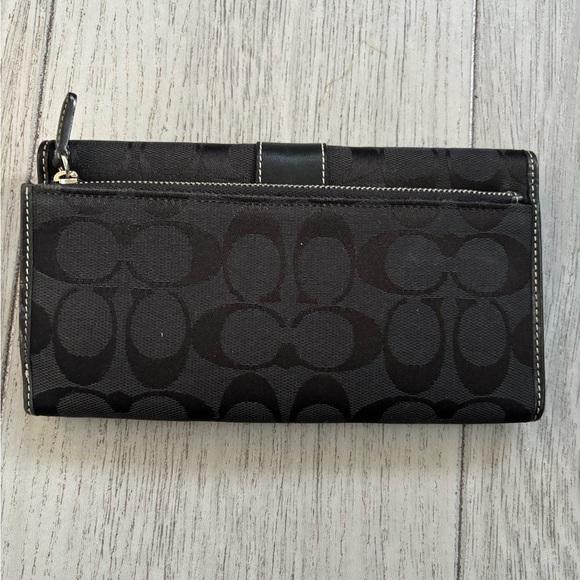 LOW START Coach Jacquard and Leather Wallet - Picture 2 of 10